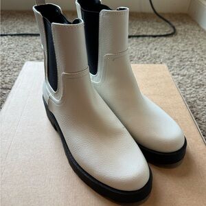 Stylish White Ankle Boots
